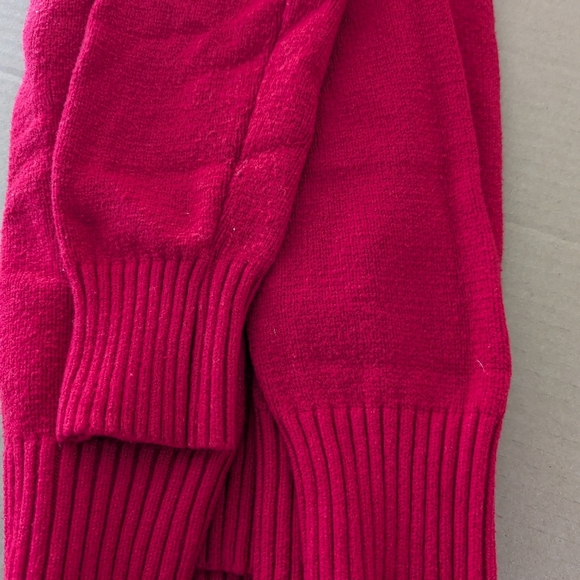 Rae Dunn Red and White Crew Neck Sweater LOVE - Picture 12 of 13